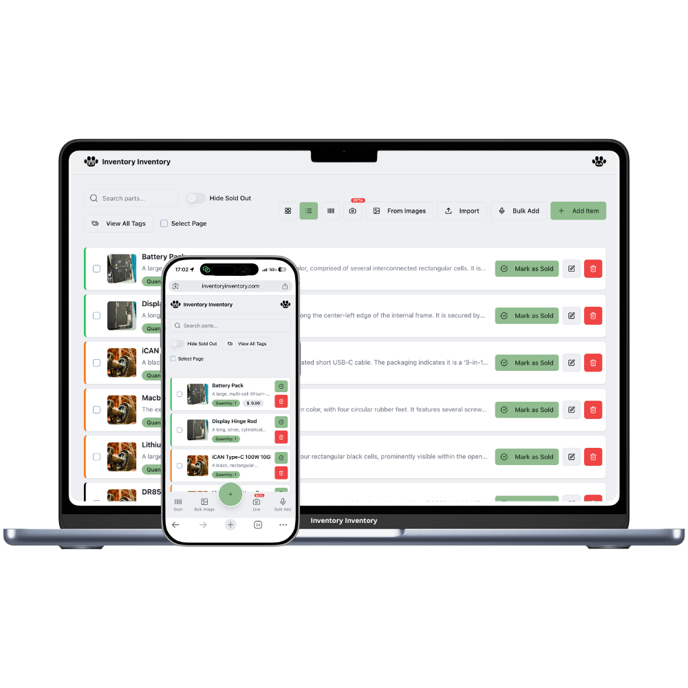 Inventory software built from user feature requests